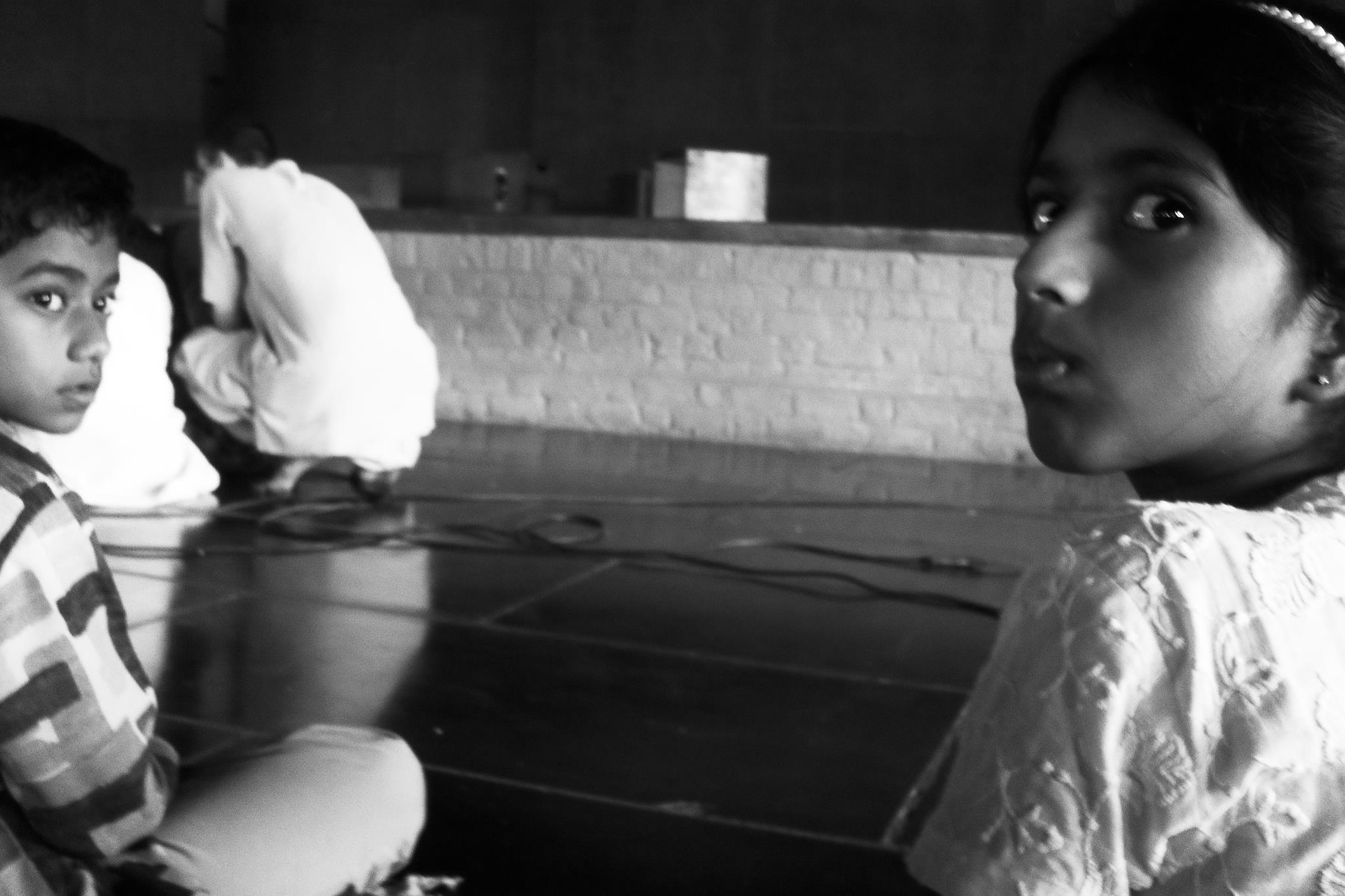 My Beauties, some of the children I've been teaching in India.