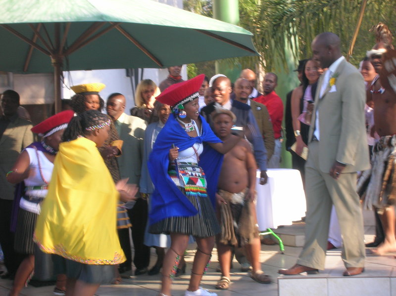 Zulu wedding dance...
