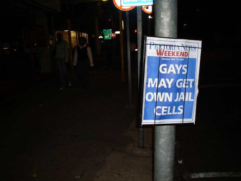 Gays... own jail cell !!!