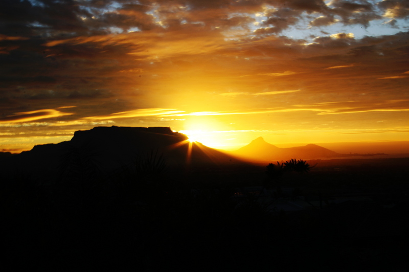 Sunset over Table Mountain