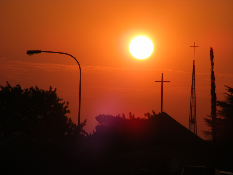 Last moment near the cross...