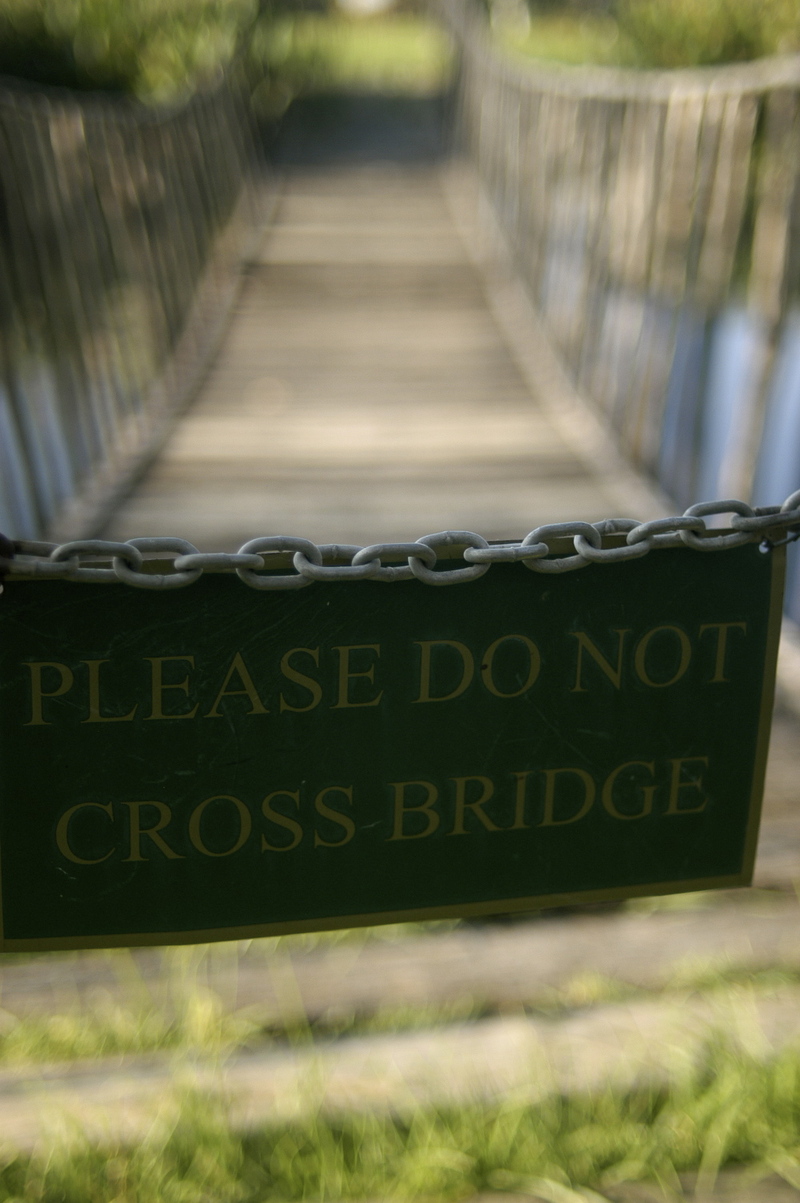 When reaching that bridge