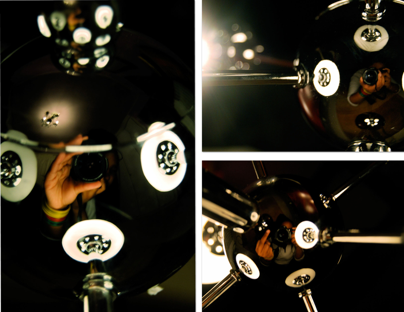 Reflexión a través de la lente.