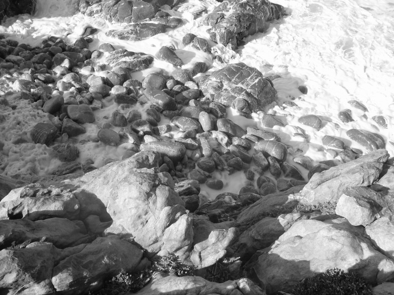 White whipped up waves in the wind