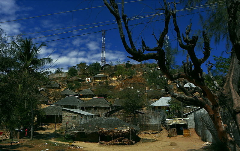 Peripheral neighborhoods of the city of Pemba