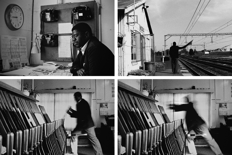 Waiting for the train