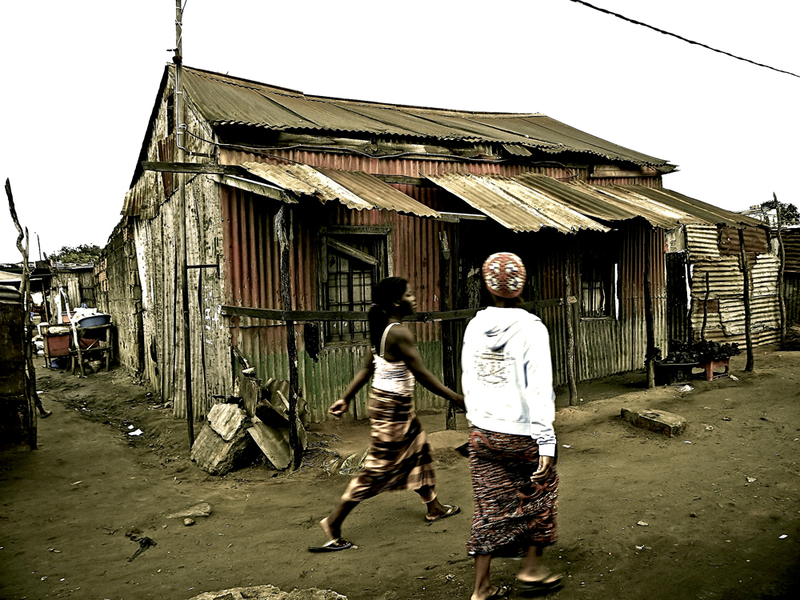 House of zinc sheets