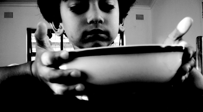 I wisht in this world, all children had a hot plate of food every day.