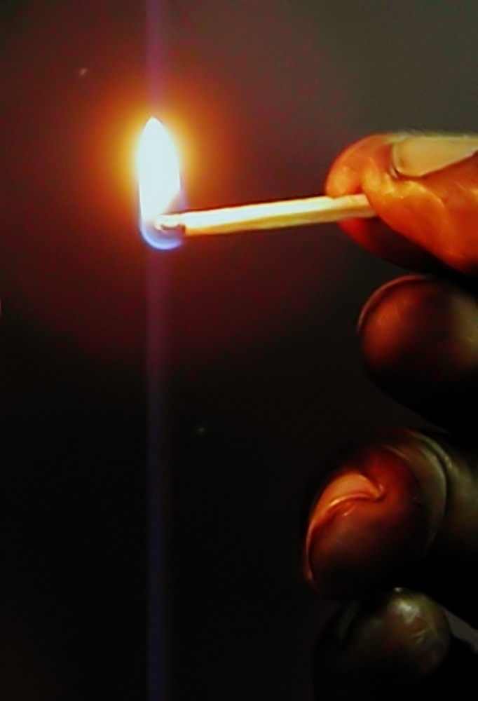 The light of a match