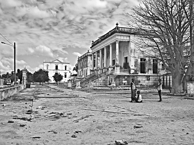 An old hospital in Mozambique island