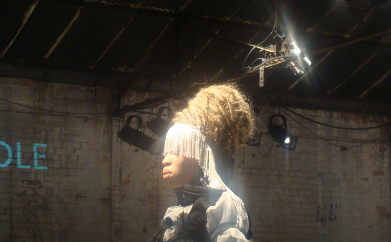 black gal with white skin