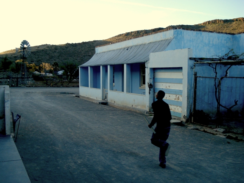 Victoria West at dusk.