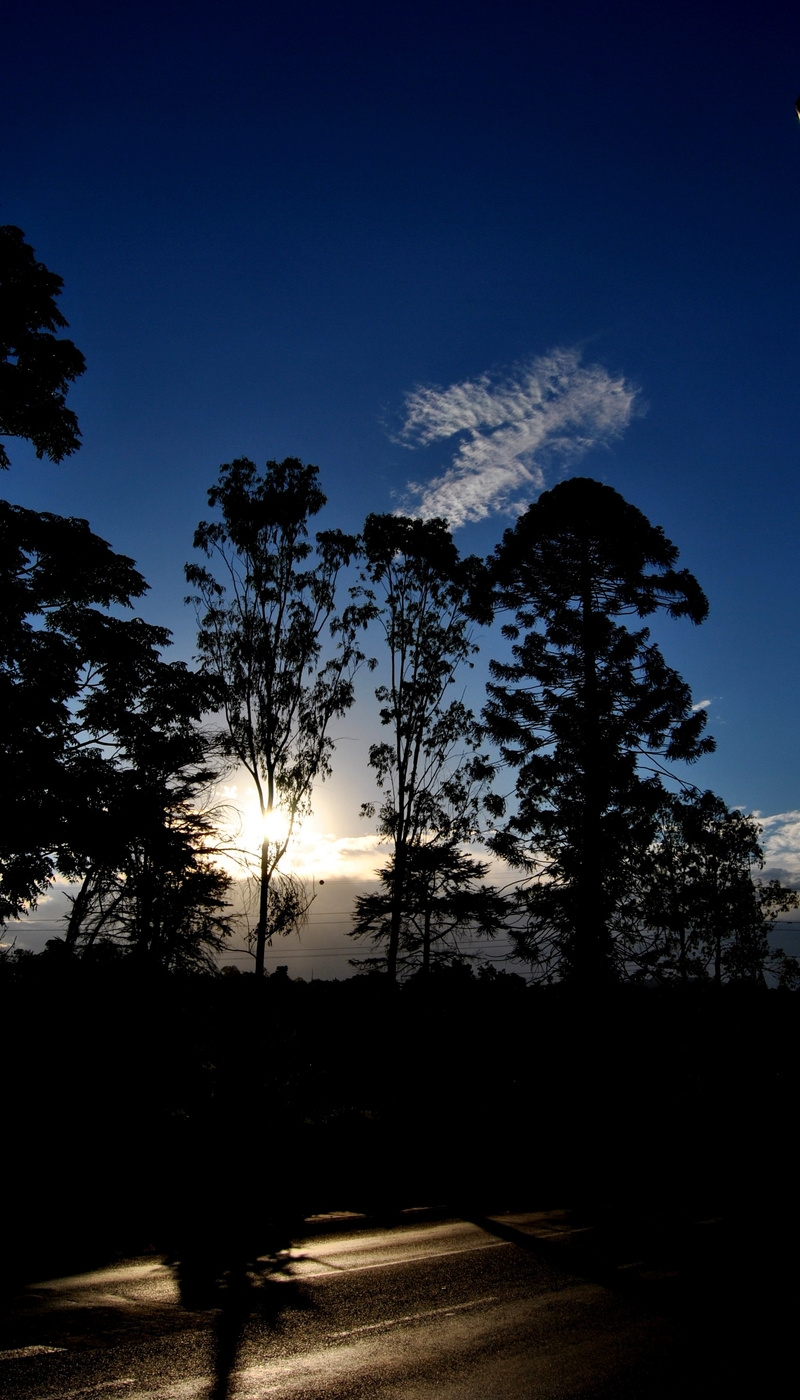 As the sun sets......