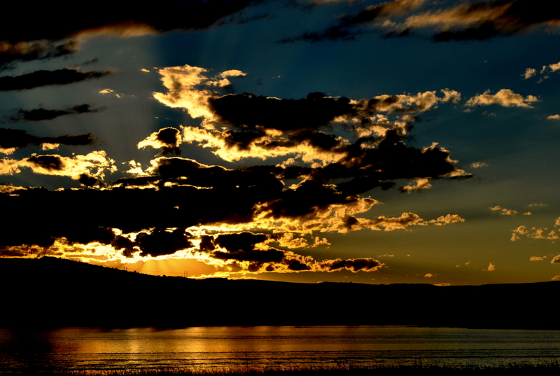 Sunset by the dam........!