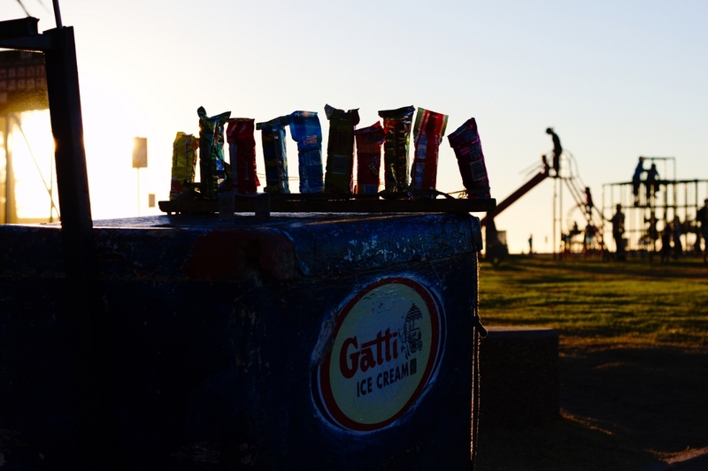 Ice cream and slides