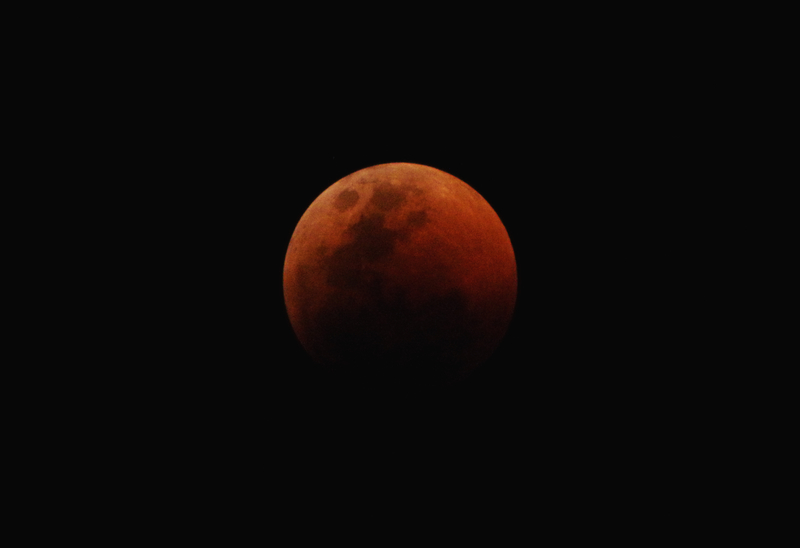 Yesterday the Moon eclipse.
