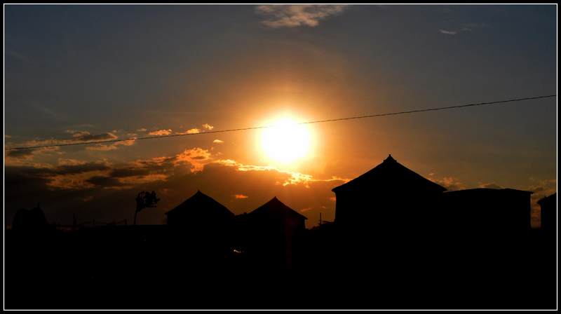 As the sun goes down