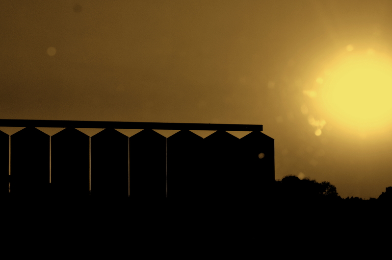 At the grind mill.......