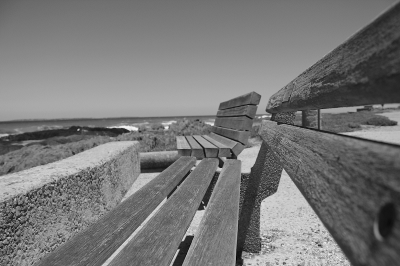 Black and White Bench