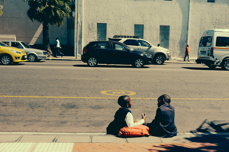 Important conversations at the bus stop