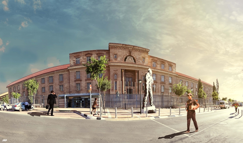 Mandela Shadow Boxer Statue