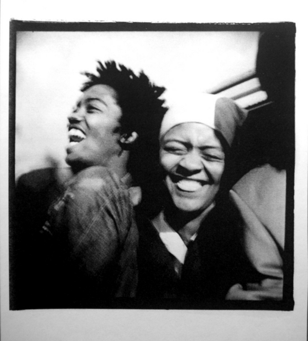 My baby brother and our cousin, on the back of a bakkie