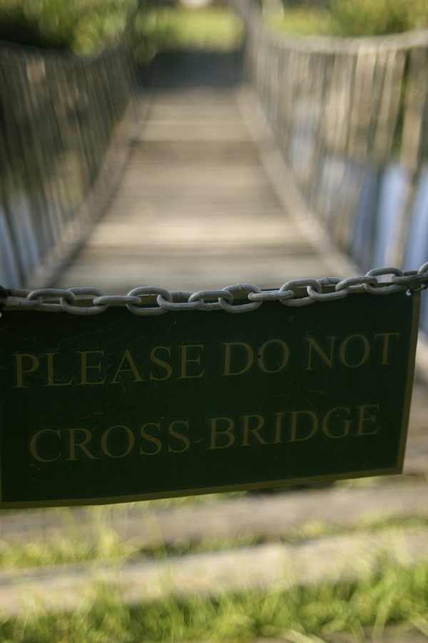 When reaching that bridge