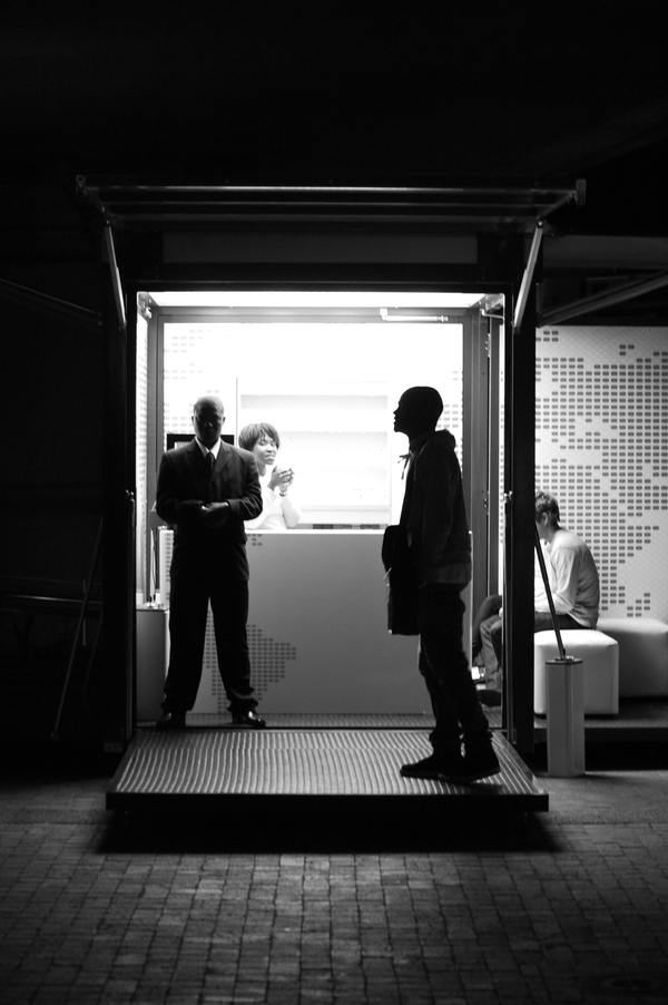 a black and white photograph