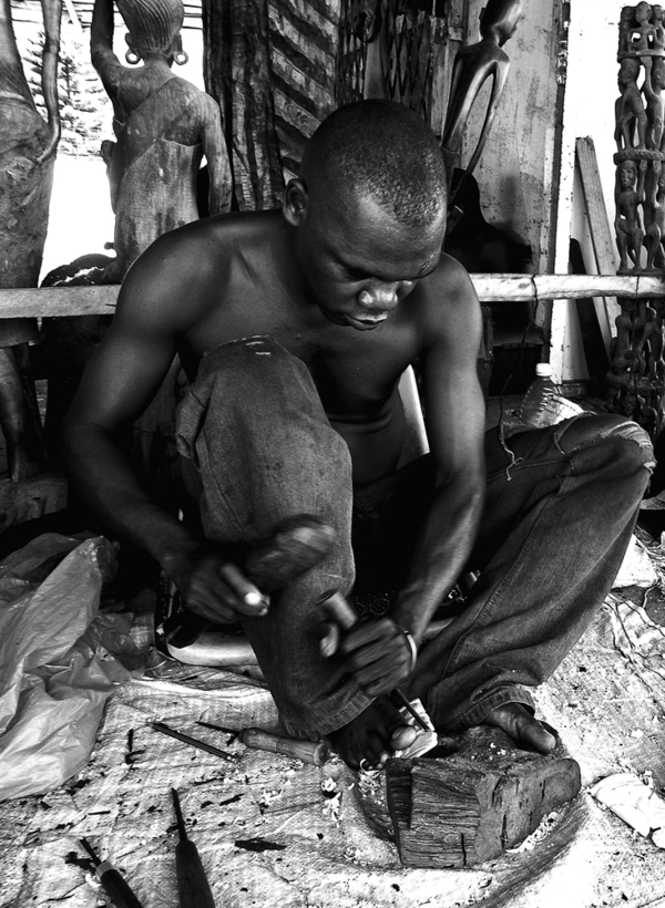 Sculptor of ebony and ivory.