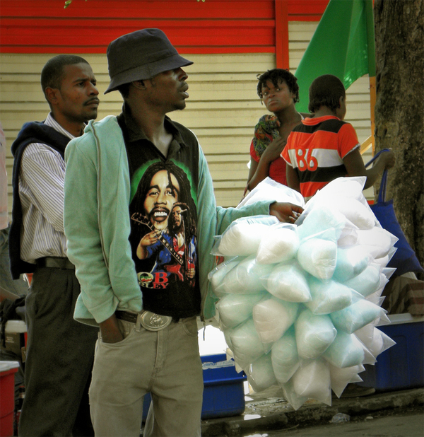 Vendor of sweet flakes