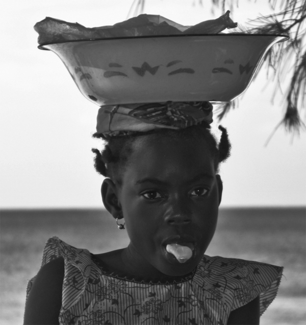 Playing with the   gum