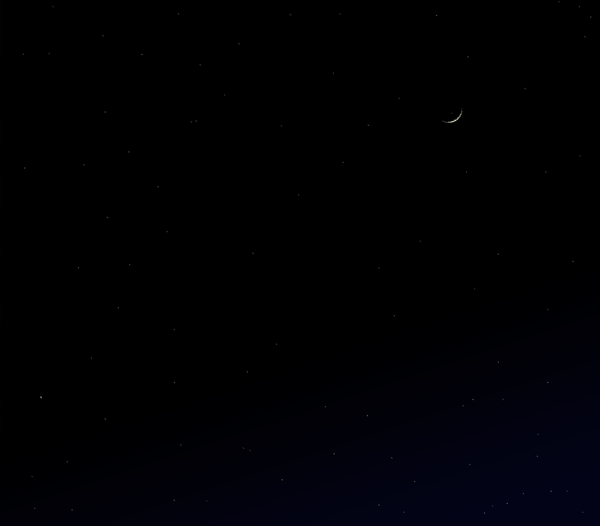 The moon smiled back