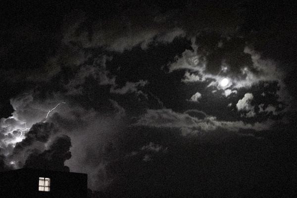 It was raining hard that night...