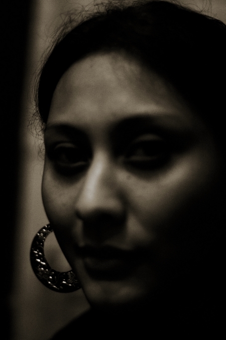 Girl with the copper earring