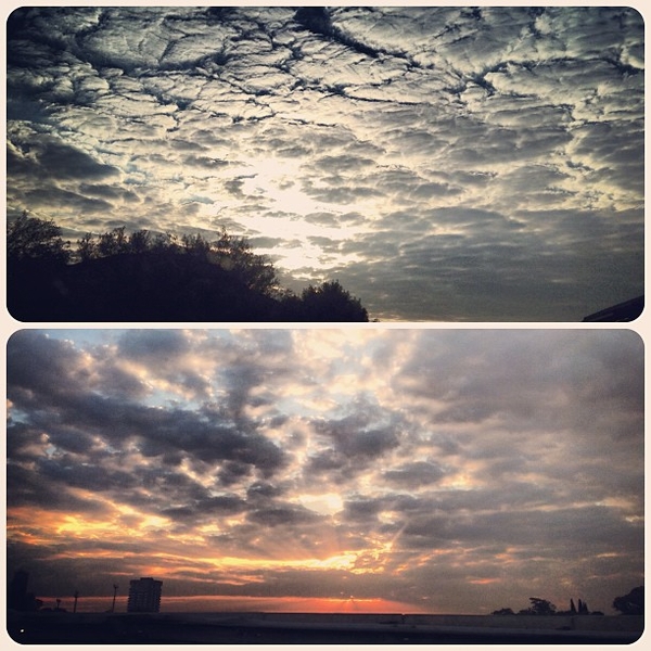 Yesterdays Sunrise & Sunset