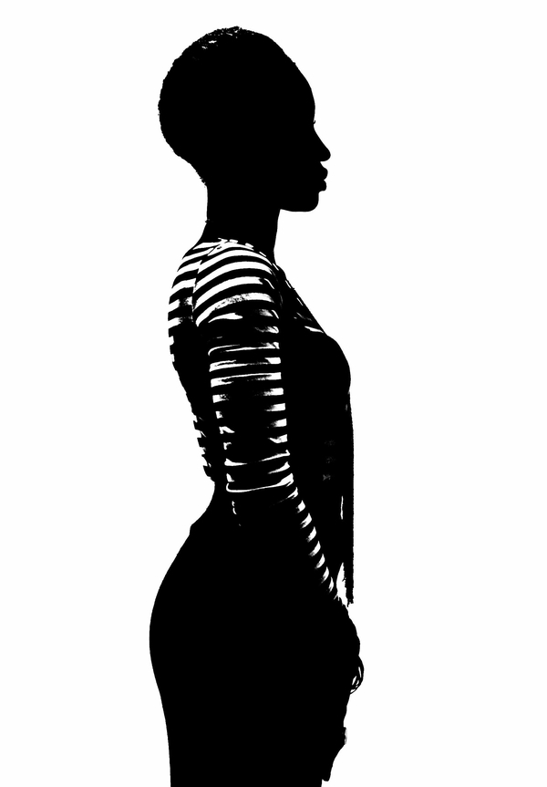 A womans strength is black and white... no Grey