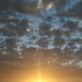 The clouds at sunset